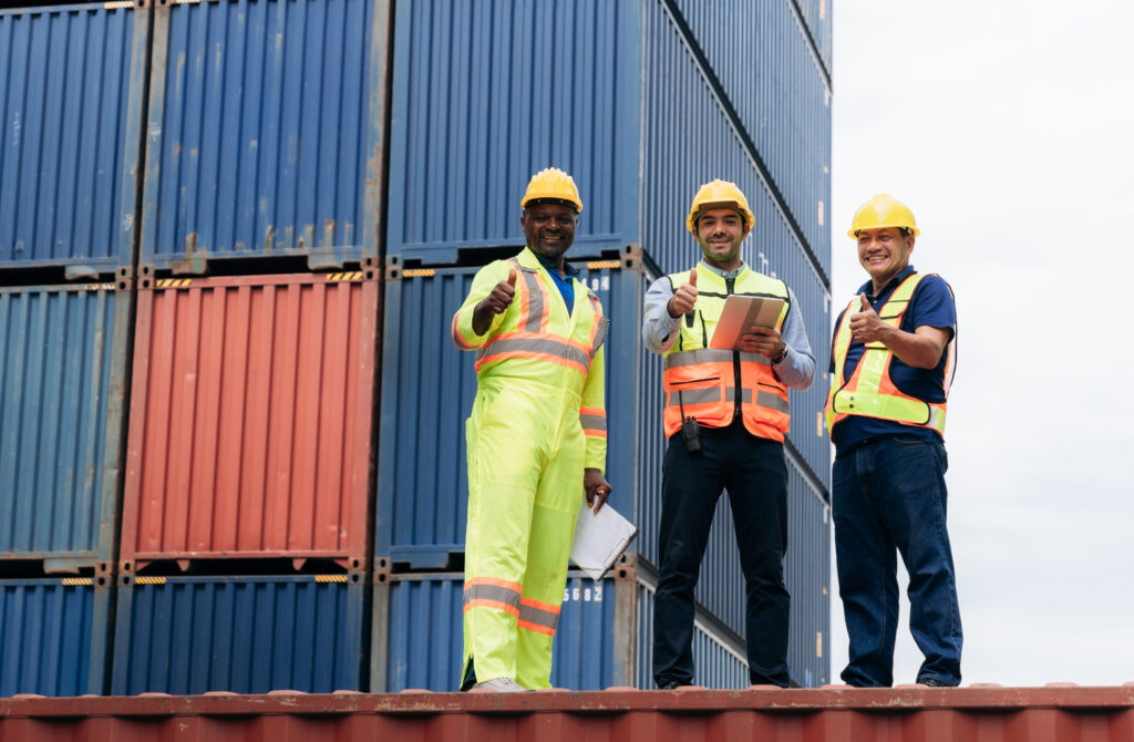 Business partnership supporting international trade operations
